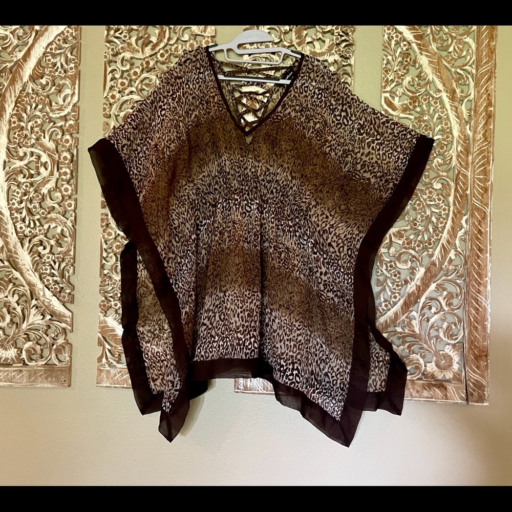 Club Z Collection| Cheetah Swim Cover-up Size M
